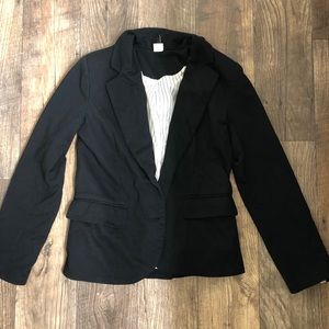 Swell Womens cotton blazer Suit Jacket. Black. Small. Business Attire.